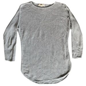 Michael Michael Kors Gray Waffle 3/4 Sleeve Thermal Style Shirt, Women’s S